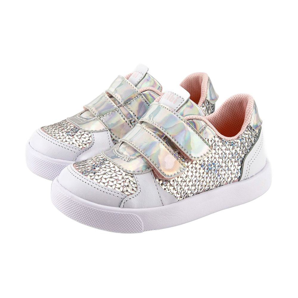 Bibi Agility Sneakers in Holographic Colour. Sizes UK 6.5 to UK 9.5