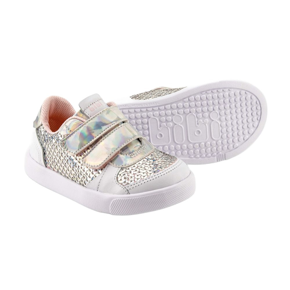 Bibi Agility Sneakers in Holographic Colour. Sizes UK 6.5 to UK 9.5