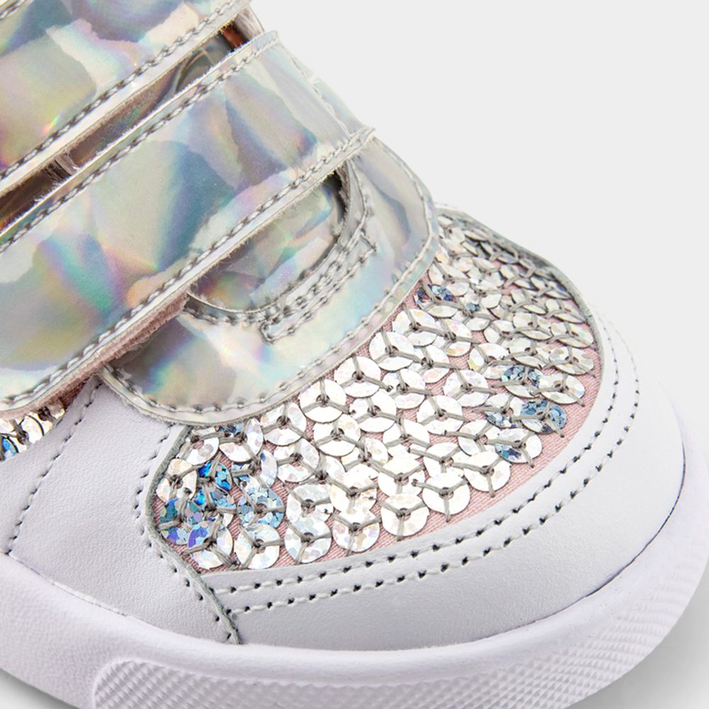 Bibi Agility Sneakers in Holographic Colour. Sizes UK 6.5 to UK 9.5